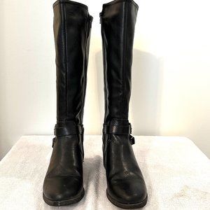 Croft & Borrow Black Knee High Boots, Size 8.5